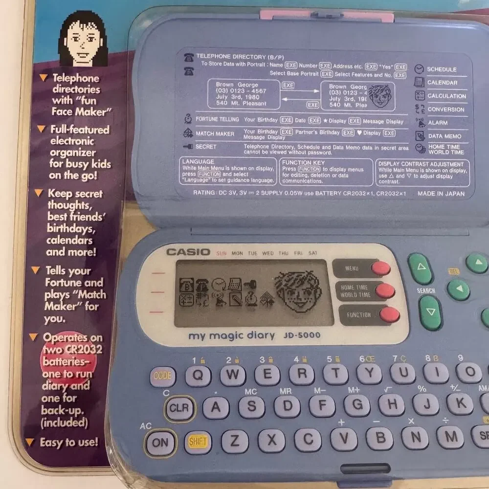 Casio Cool My Magic Diary Electronic Organizer Vintage 90s NEW JD-5000
